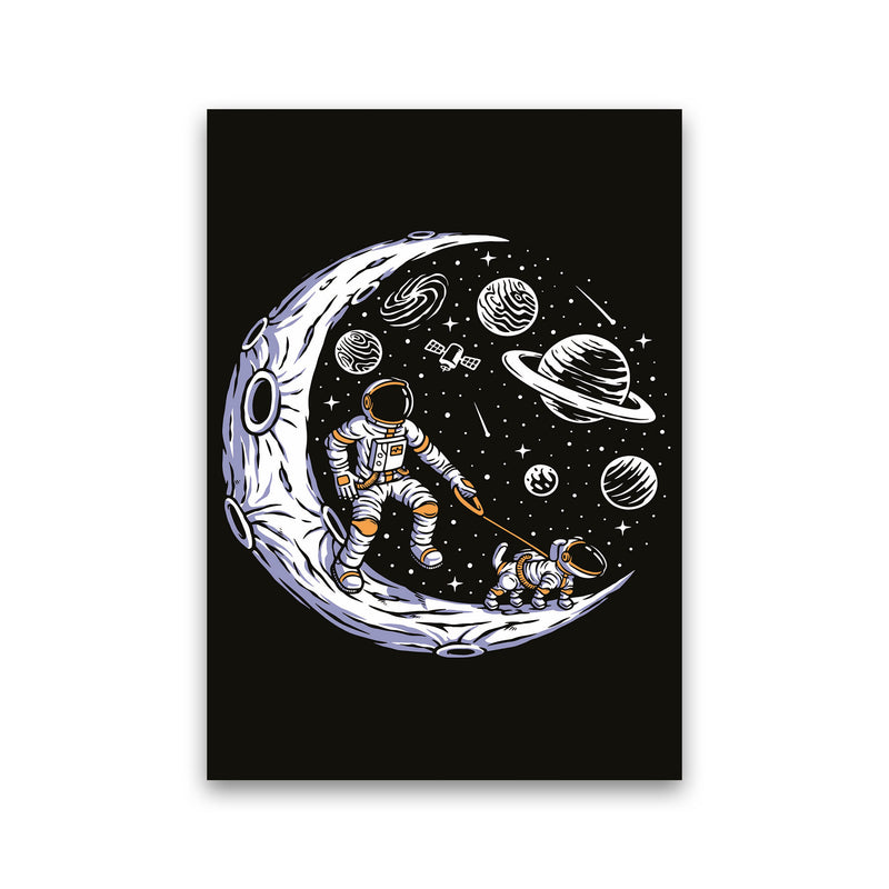 Doggie Moon Walks Art Print by Jason Stanley Print Only