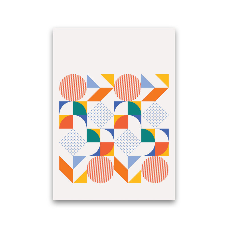 Retro Geometric 3 Art Print by Jason Stanley Print Only