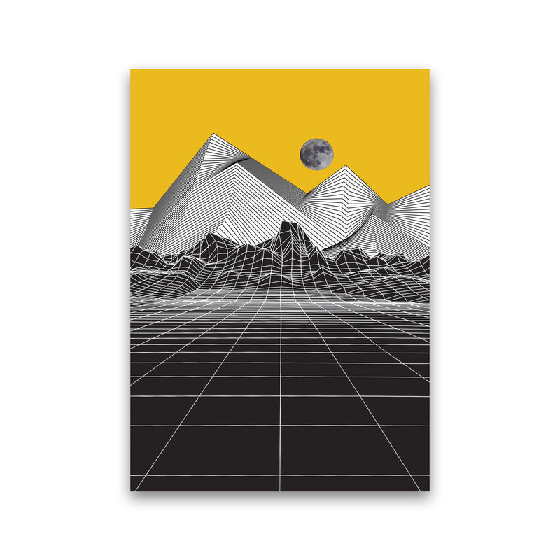 Moon Rise Yellow Art Print by Jason Stanley Print Only