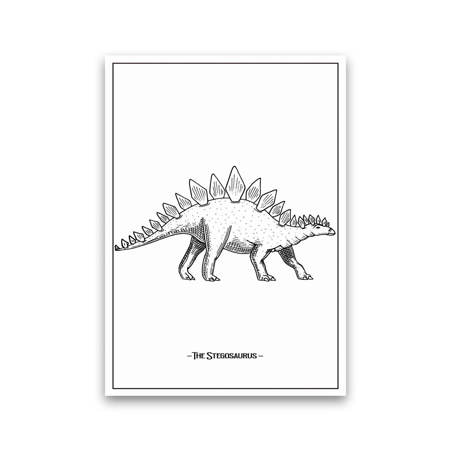 The Stegosaurus Art Print by Jason Stanley Print Only