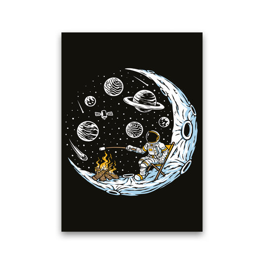 Moon Camp Vibes Art Print by Jason Stanley Print Only