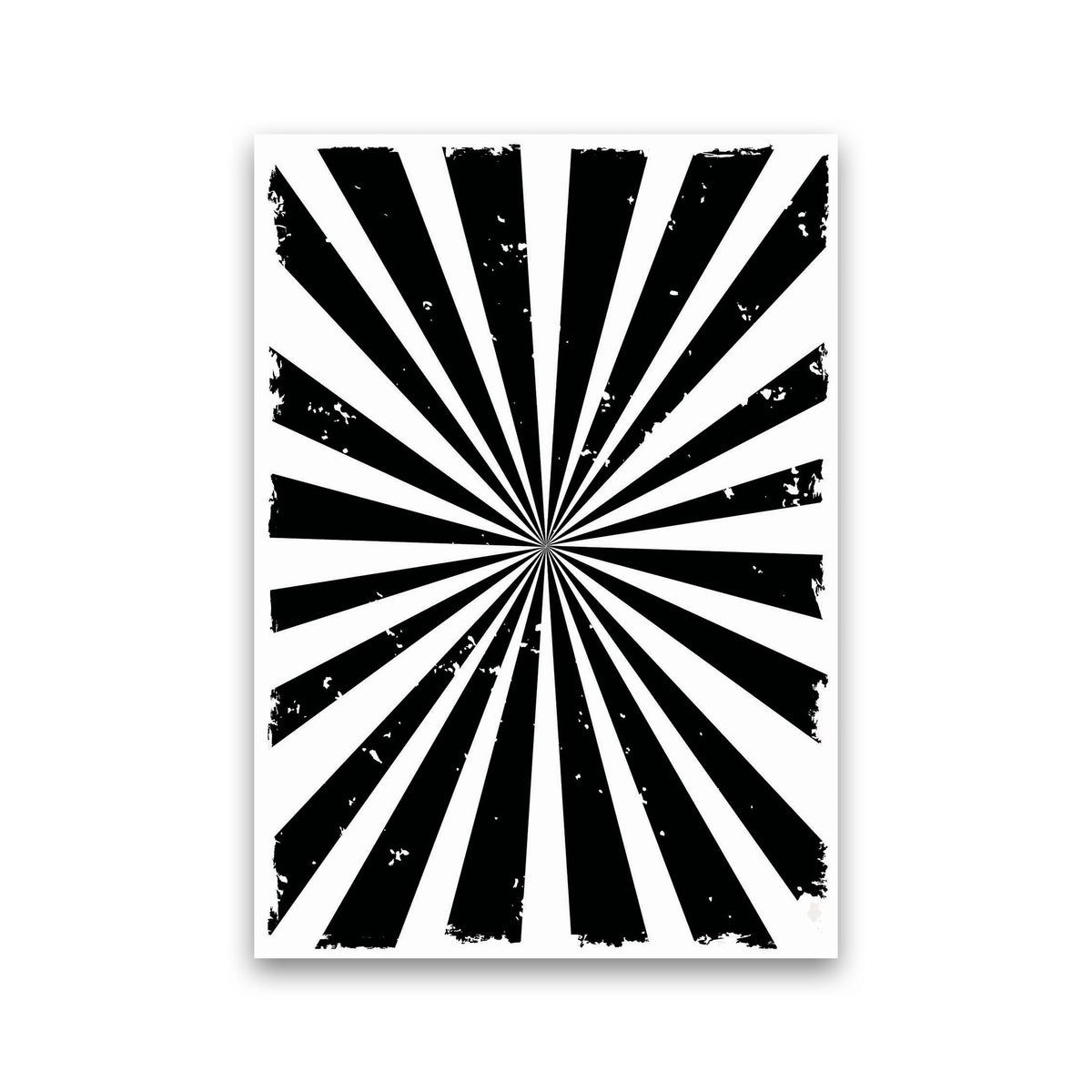 Black Sun Rays Art Print by Jason Stanley Print Only