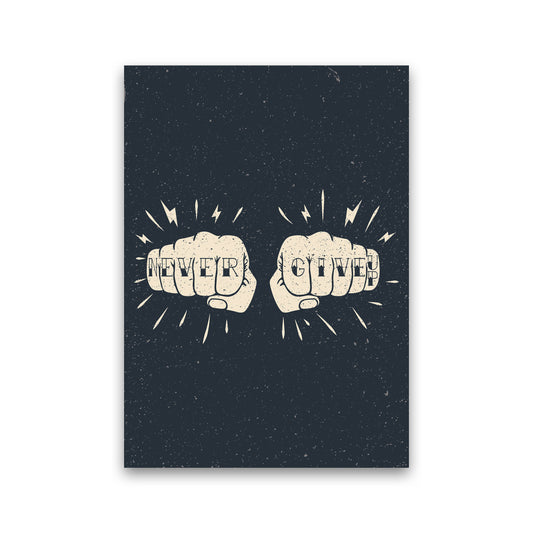 Never Give Up! Art Print by Jason Stanley Print Only