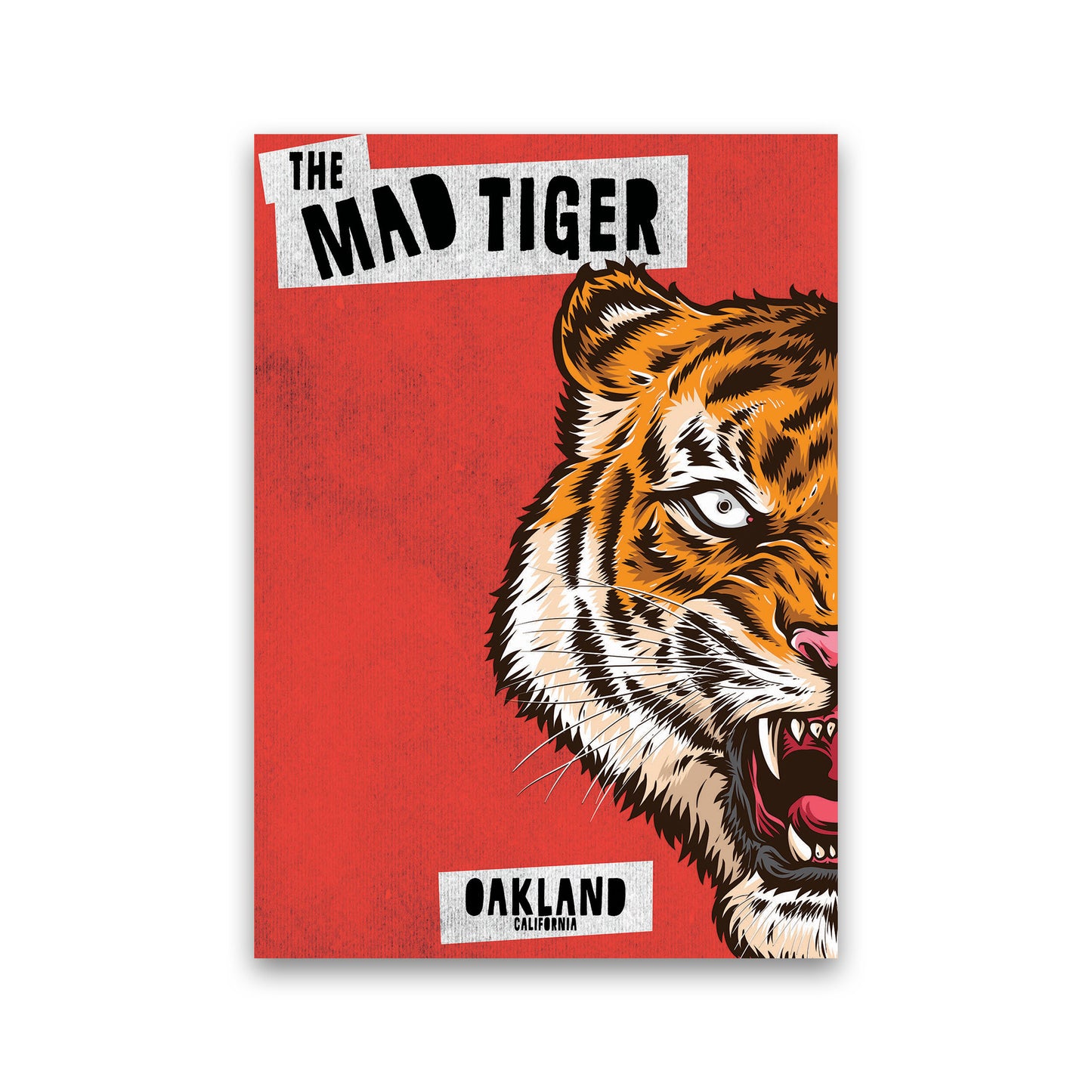The Mad Tiger Art Print by Jason Stanley Print Only