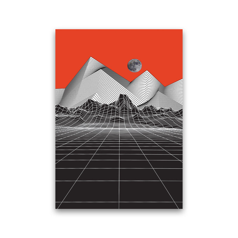 Moon Rise Red Art Print by Jason Stanley Print Only