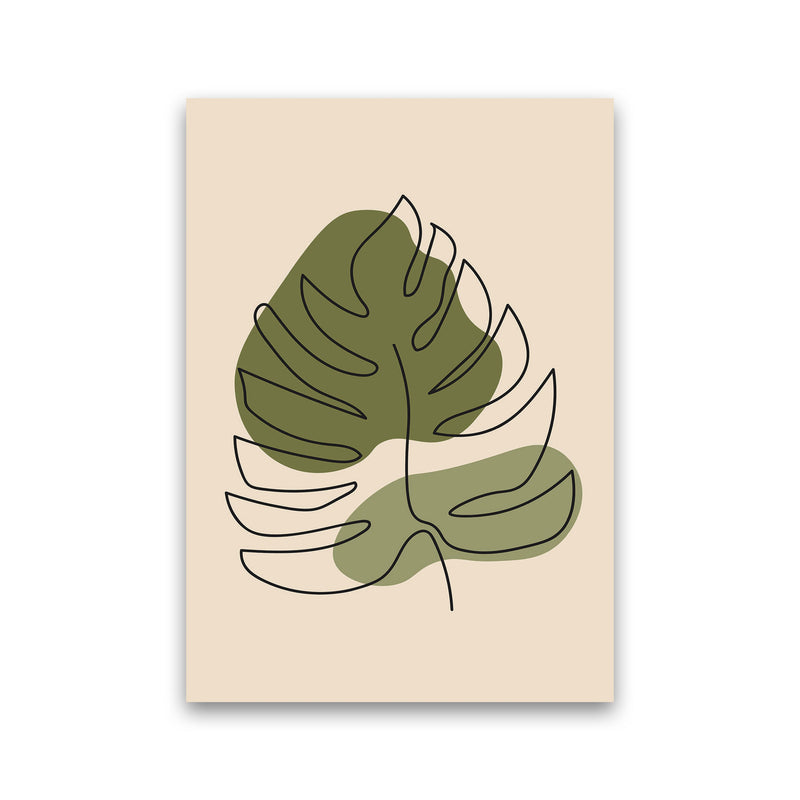 Abstract One Line Leaf Drawing II Art Print by Jason Stanley Print Only