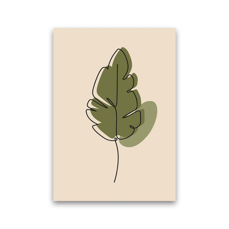 Abstract One Line Leaf Drawing III Art Print by Jason Stanley Print Only