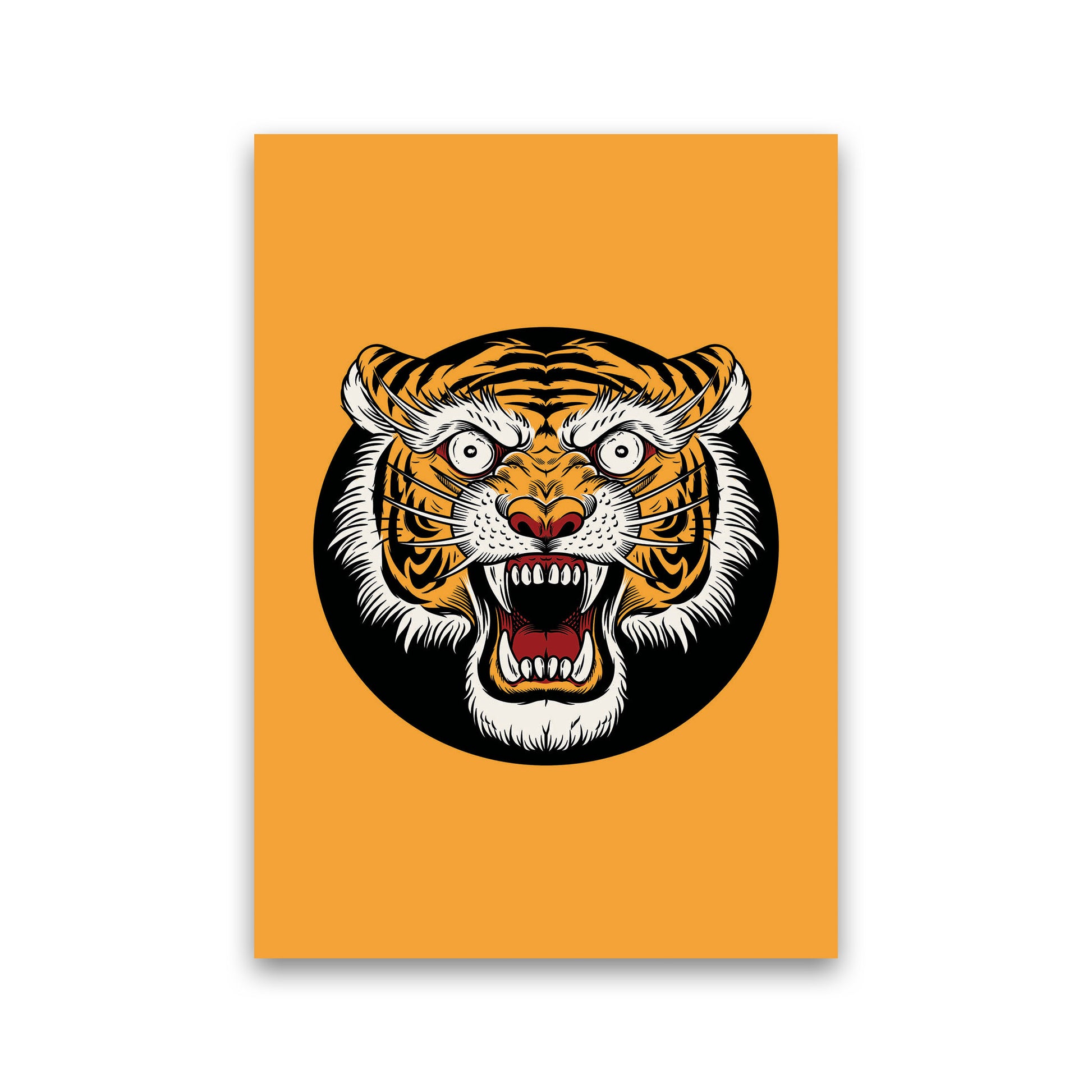 Vintage Tiger Art Print by Jason Stanley Print Only