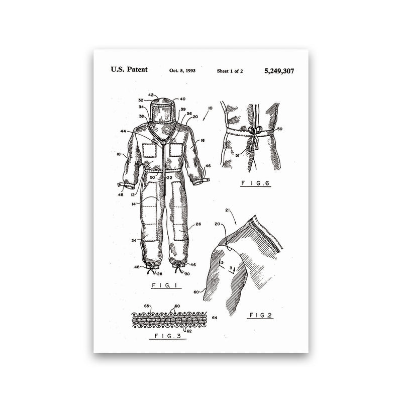 Bee Keeper Suit Patent Art Print by Jason Stanley Print Only