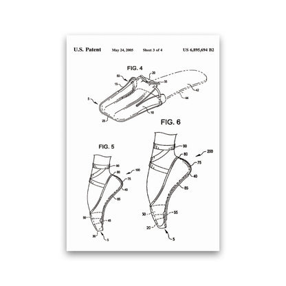 Ballet Slipper Patent Art Print by Jason Stanley Print Only