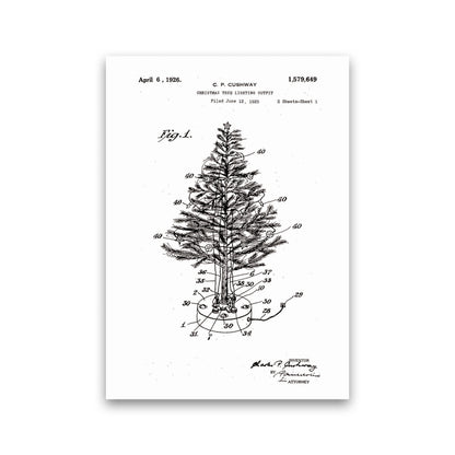 Christmas Tree Patent Art Print by Jason Stanley Print Only
