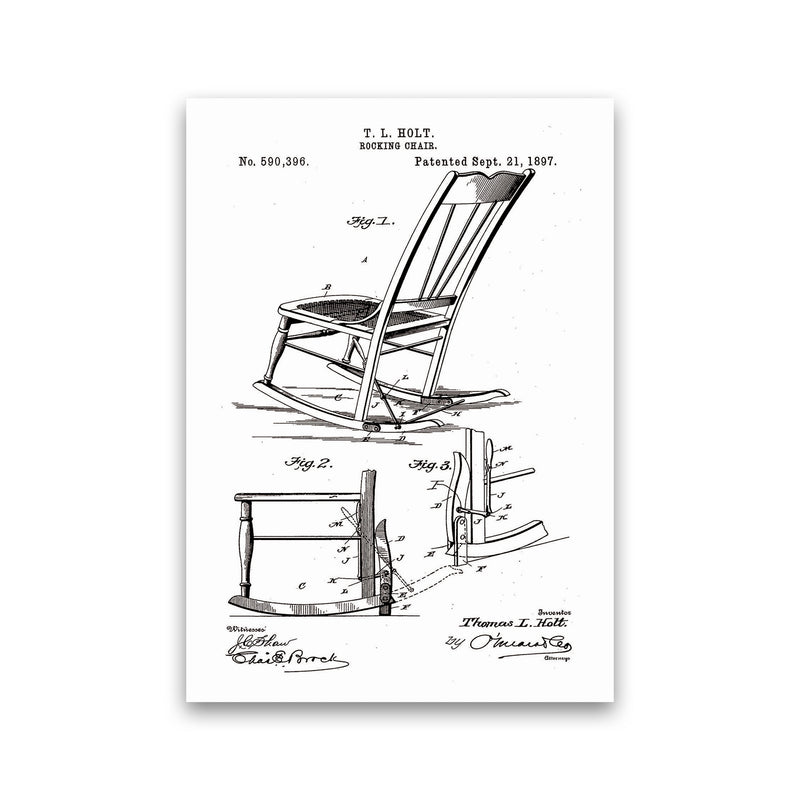 Rocking Chair Patent Art Print by Jason Stanley Print Only