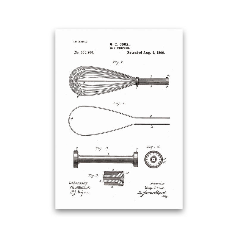 Egg Whipper Patent Art Print by Jason Stanley Print Only