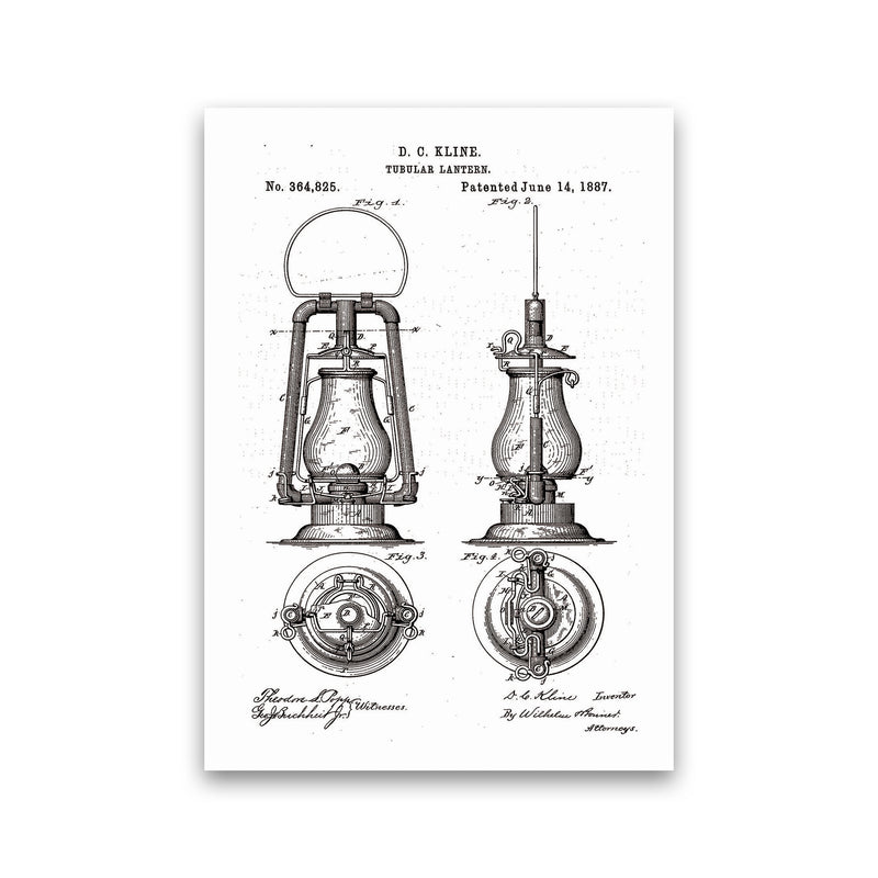 Vintage Lamp Patent Art Print by Jason Stanley Print Only