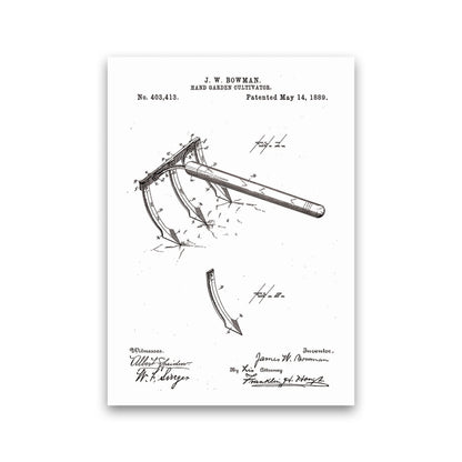 Garden Tool Patent Art Print by Jason Stanley Print Only