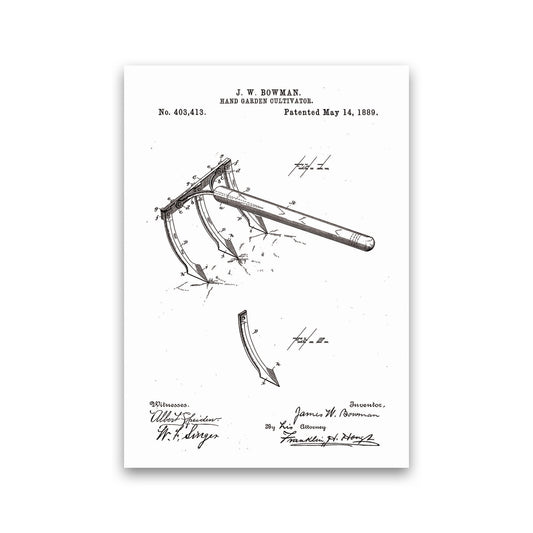 Garden Tool Patent Art Print by Jason Stanley Print Only