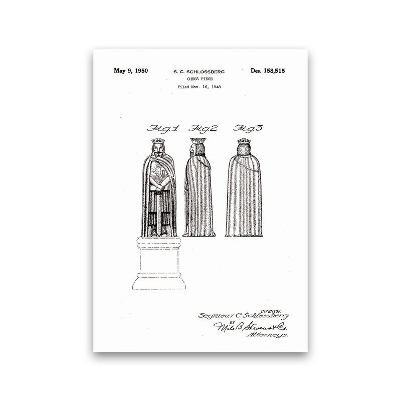 Chess Piece Patent Art Print by Jason Stanley Print Only