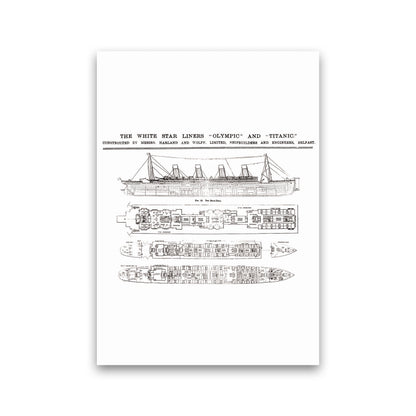 Titanic Patent 2 Art Print by Jason Stanley Print Only