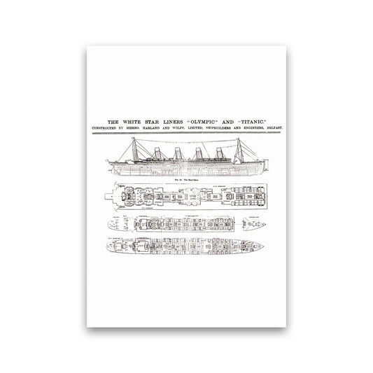 Titanic Patent 2 Art Print by Jason Stanley Print Only