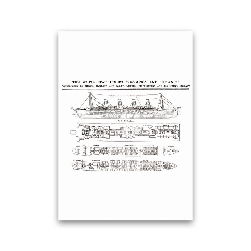 Titanic Patent 2 Art Print by Jason Stanley Print Only