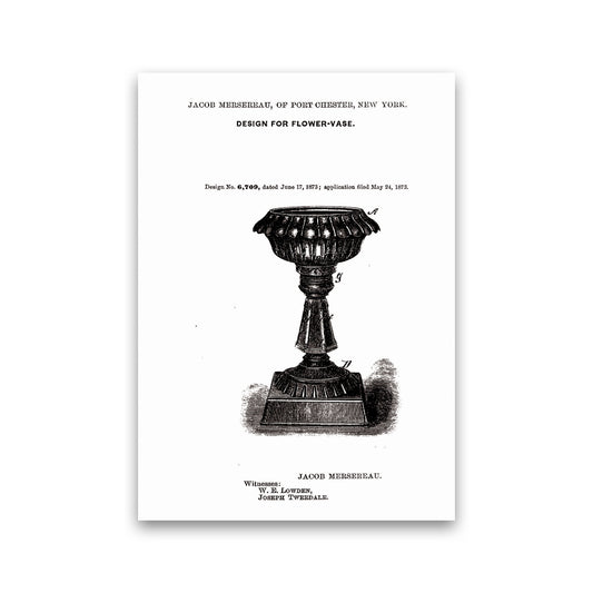 Flower Vase Patent Art Print by Jason Stanley Print Only