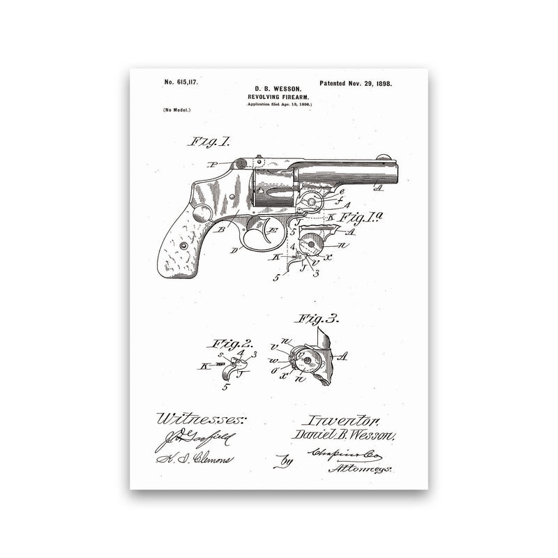 Revolver Patent Art Print by Jason Stanley Print Only