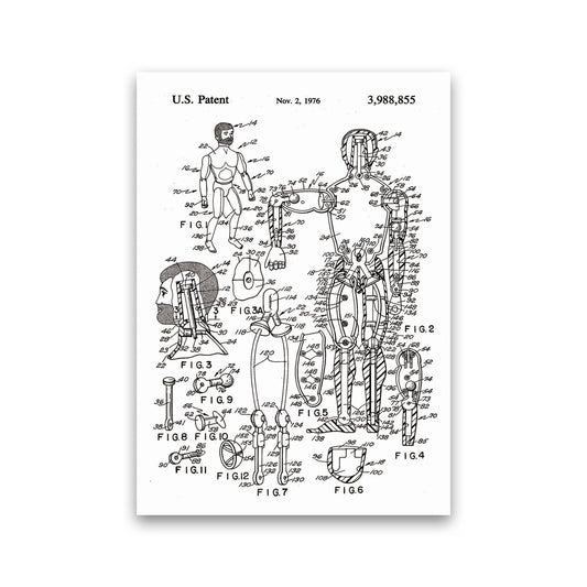 Kids Toy Patent Art Print by Jason Stanley Print Only
