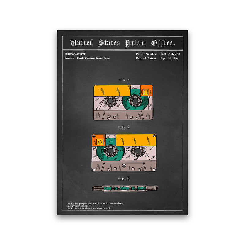 Casette Tape Art Print by Jason Stanley Print Only