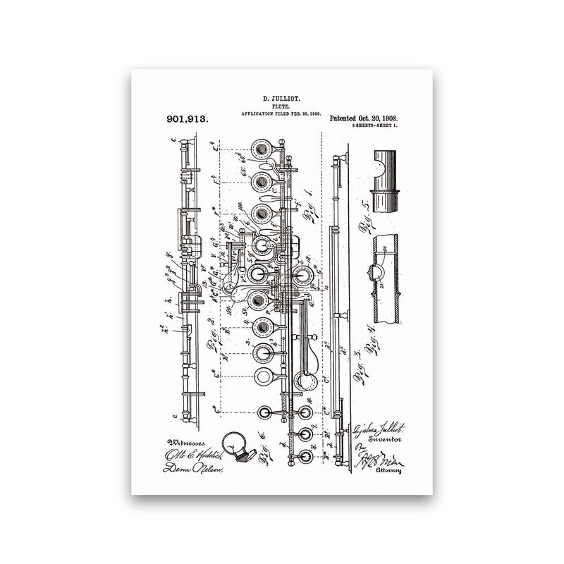 Flute Patent Art Print by Jason Stanley Print Only