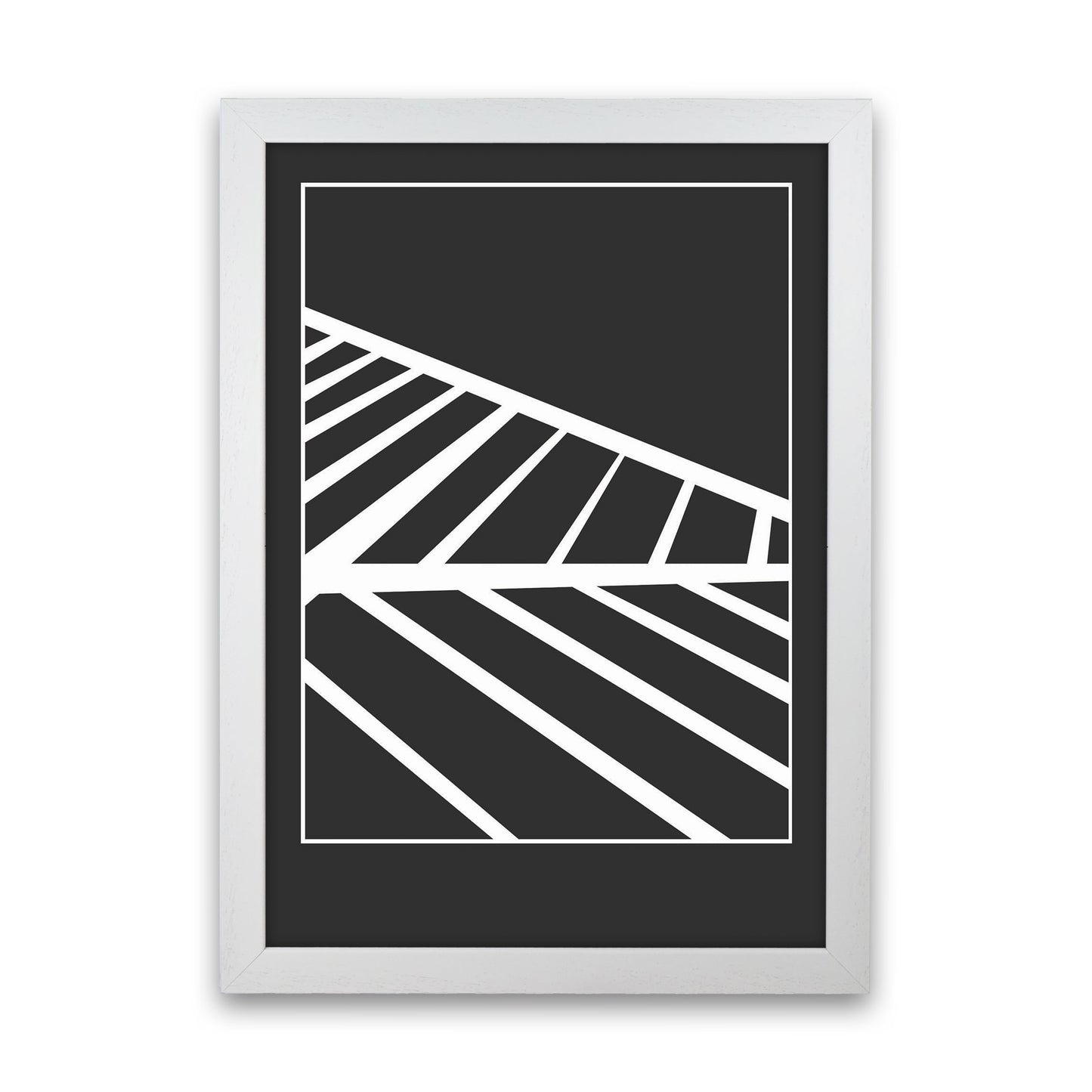 Minimal Geometric Series - 25 Art Print by Jason Stanley White Grain
