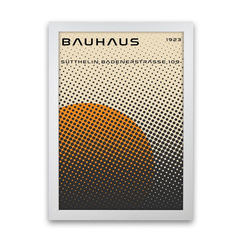 Bauhaus Geometric Yellow Vibe Art Print by Jason Stanley White Grain