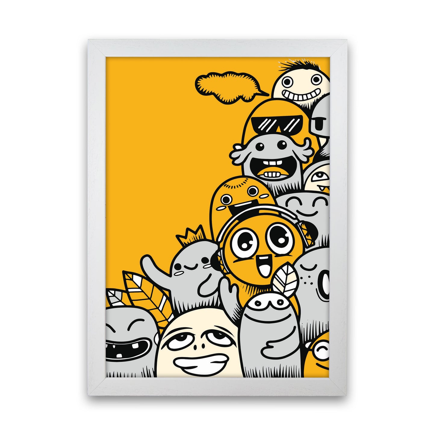 Happiness Comes In Many Forms Art Print by Jason Stanley White Grain