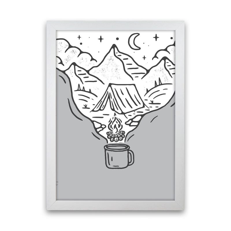 It All Started With Coffee Art Print by Jason Stanley White Grain