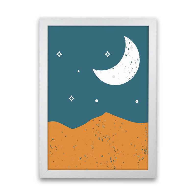 Moonrise Over The Mountain Art Print by Jason Stanley White Grain