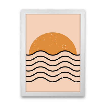 Everything Moves In Waves Art Print by Jason Stanley White Grain