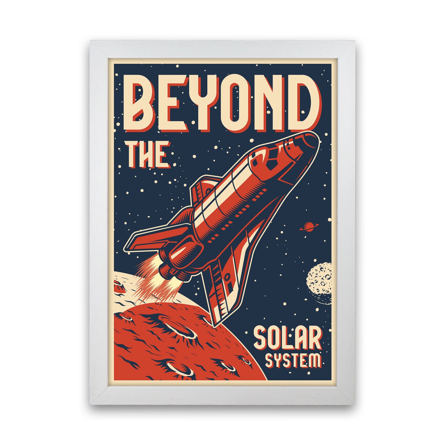 Outer Space Series - #14 Art Print by Jason Stanley White Grain