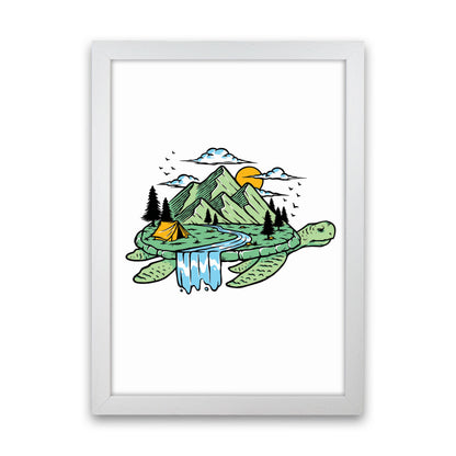 Turtles All The Way Down Art Print by Jason Stanley White Grain
