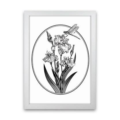 Vintage Beautiful Flower Art Print by Jason Stanley White Grain