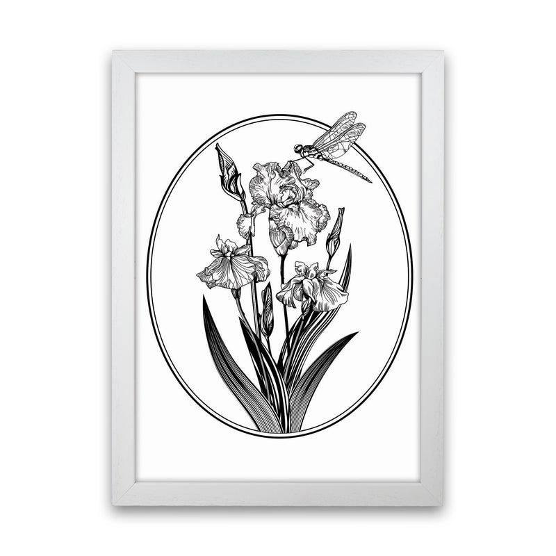 Vintage Beautiful Flower Art Print by Jason Stanley White Grain