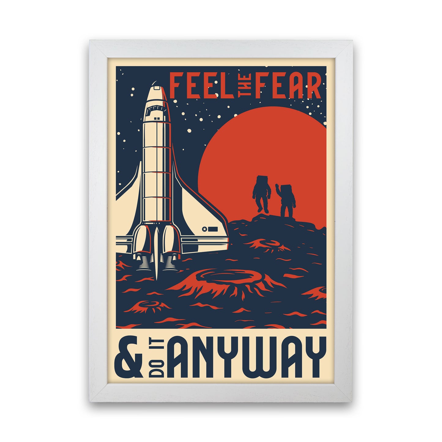 Outer Space Series - #17 Art Print by Jason Stanley White Grain