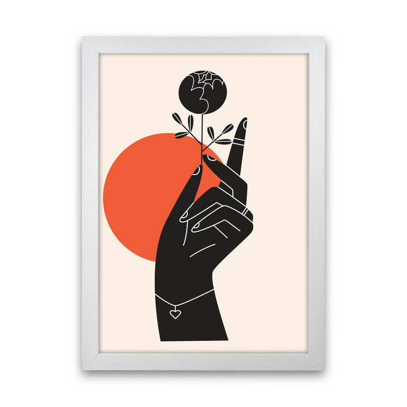 Minimalist Hand Drawing Art Print by Jason Stanley White Grain
