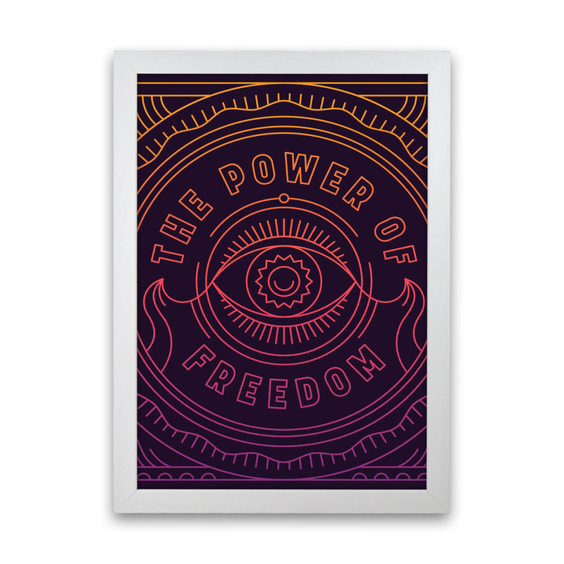 The Power For Freedom!! Art Print by Jason Stanley White Grain