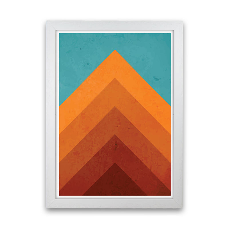 Orange Peak Mountain Art Print by Jason Stanley White Grain