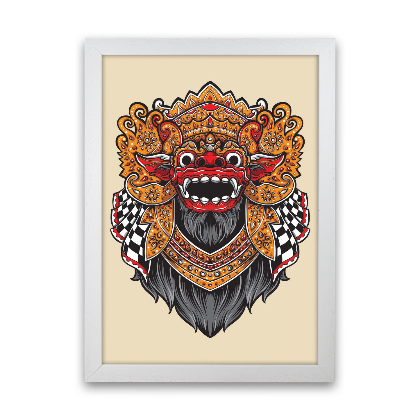 Balinese Mythology Art Print by Jason Stanley White Grain