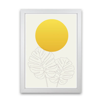 Botanical Yellow 1 Art Print by Jason Stanley White Grain