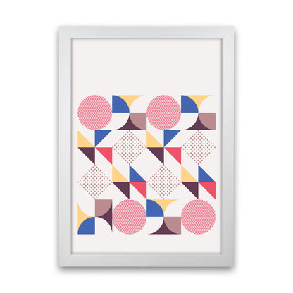 Retro Geometric 1 Art Print by Jason Stanley White Grain