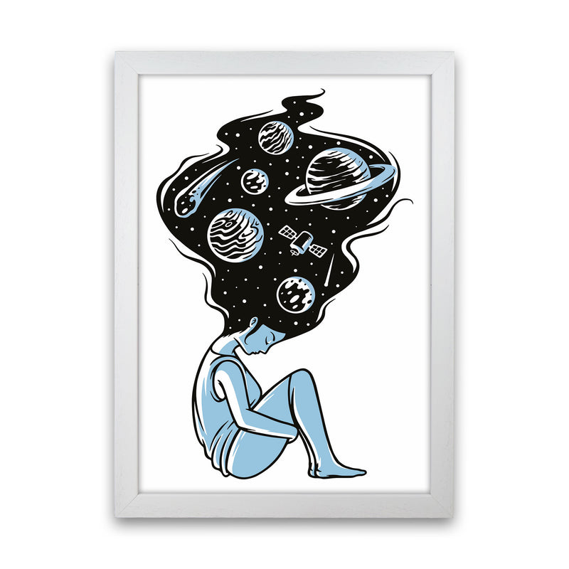 Head In The Clouds Art Print by Jason Stanley White Grain