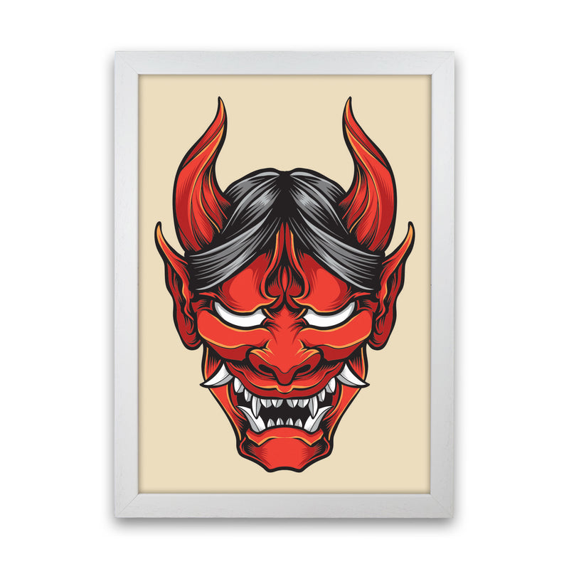 Japanese Folklore Art Print by Jason Stanley White Grain