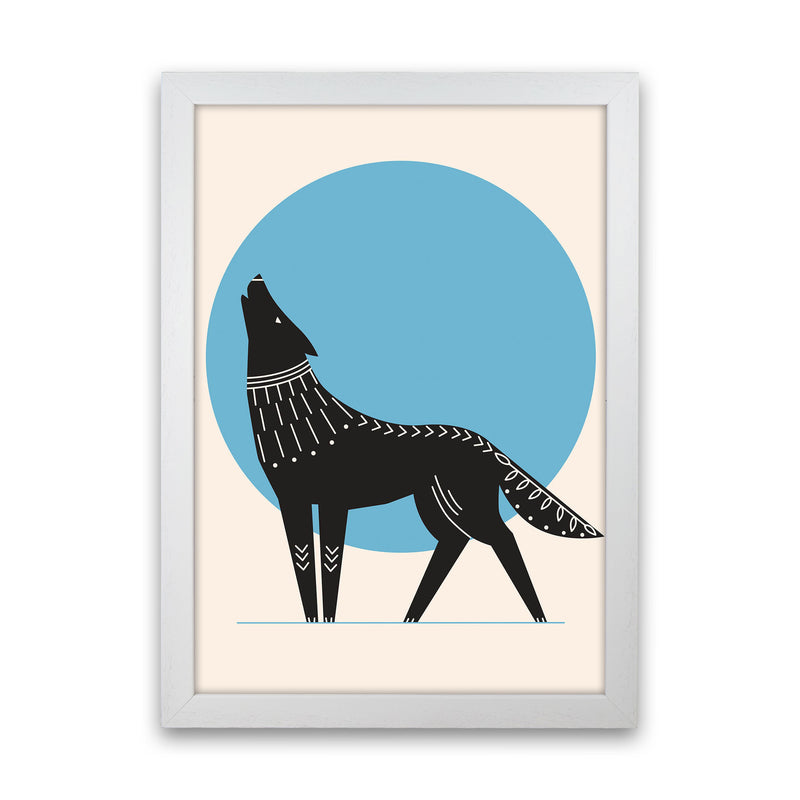 Howl At The Moon Art Print by Jason Stanley White Grain