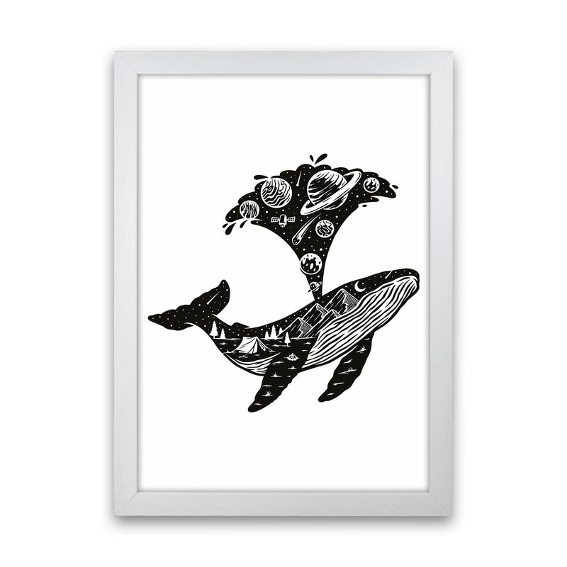 Humpback Universe Art Print by Jason Stanley White Grain